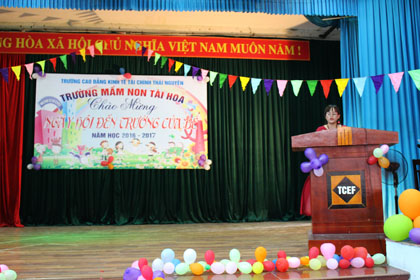 Trường mầm non Tài Hoa khai giảng năm học mới.